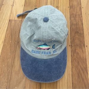 Unisex Lucy Dacus ‘Lucy loves me dads fear me’ fish baseball cap one size